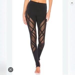 Alo Yoga High Waist Wrapped Legging- Strappy